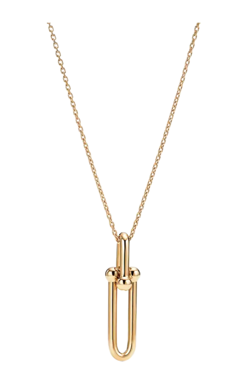 Tiffany HardWear Elongated Link Pendant - Yellow Gold