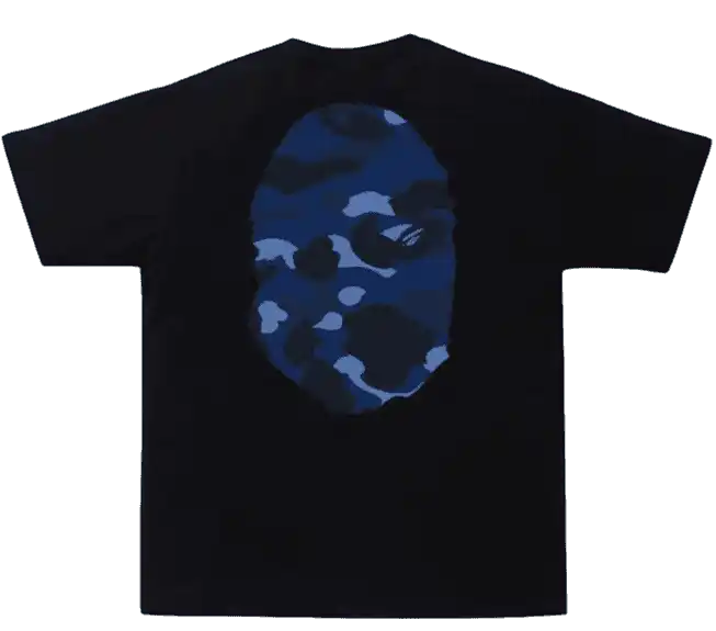 BAPE Color Camo Big Ape Head T-Shirt (SS20) - Black/Navy