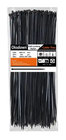 Black Plastic Cable Ties