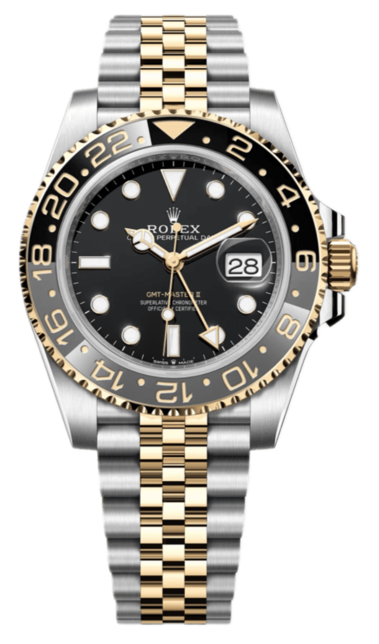 Rolex GMT Master II Black Dial - 40mm, Steel and Gold (2024)