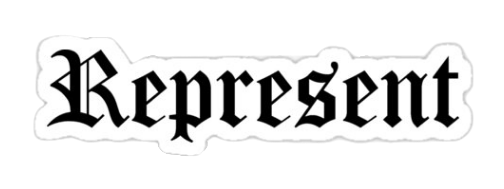 Represent Logo Sticker