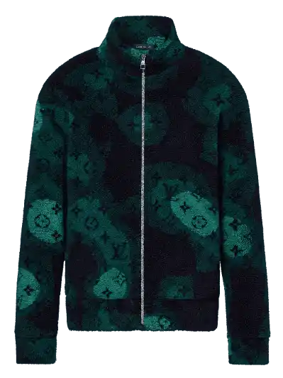 Louis Vuitton Monogram Camo Fleece Blouson - Green