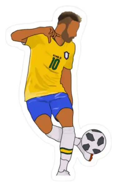 Neymar Jr, Brazil Sticker