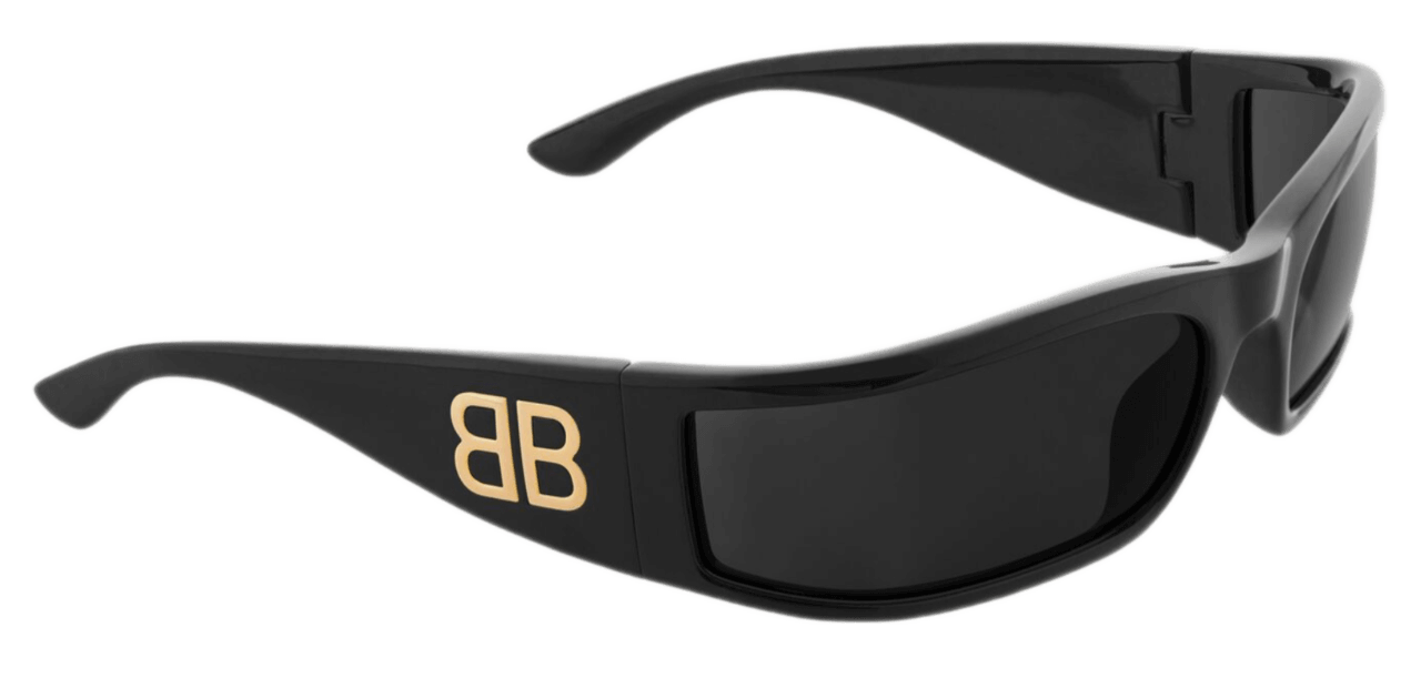 Balenciaga Sunset Rectangle Sunglasses - Black