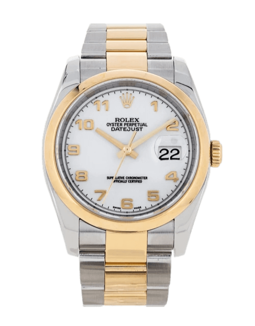 Rolex Datejust White Dial - 36mm, Steel and Yellow Gold (2005)