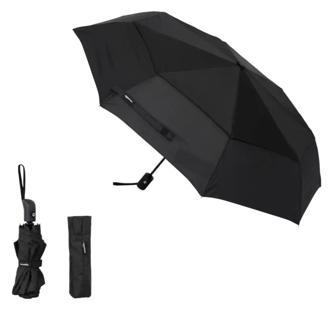 Amazon Basics Round Automatic Travel Umbrella
