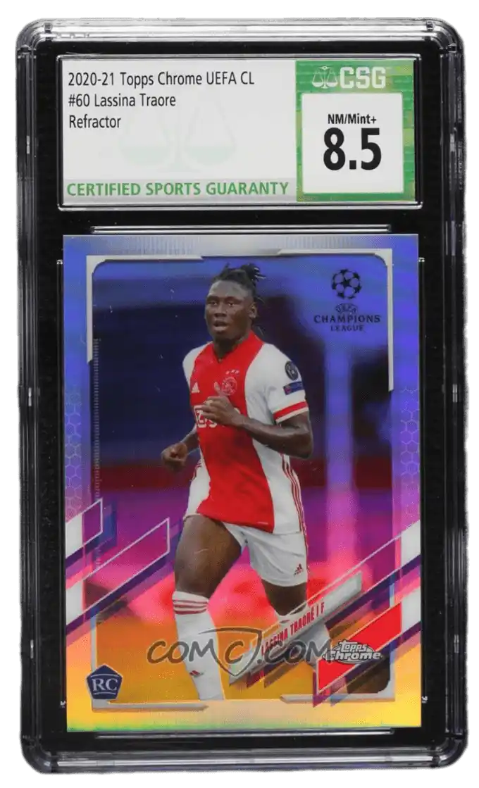 2020-21 Topps Chrome UEFA Champions League - Refractor #60 - Lassina Traore CSG 8.5 NM