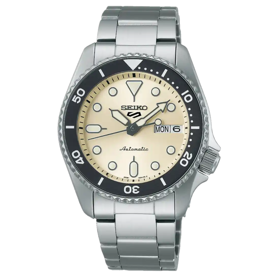 Seiko 5 Sports Cream Dial (SRPK31) - 38mm, Steel