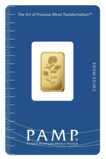 5 gram Gold Bar - PAMP Suisse Rosa
