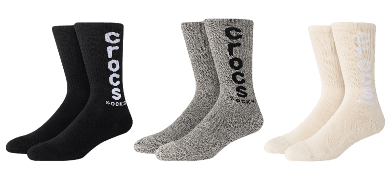 Crocssocks Logo Crew 3-Pack