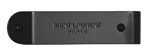 Saint Laurent ID Money Clip In Metal - Black