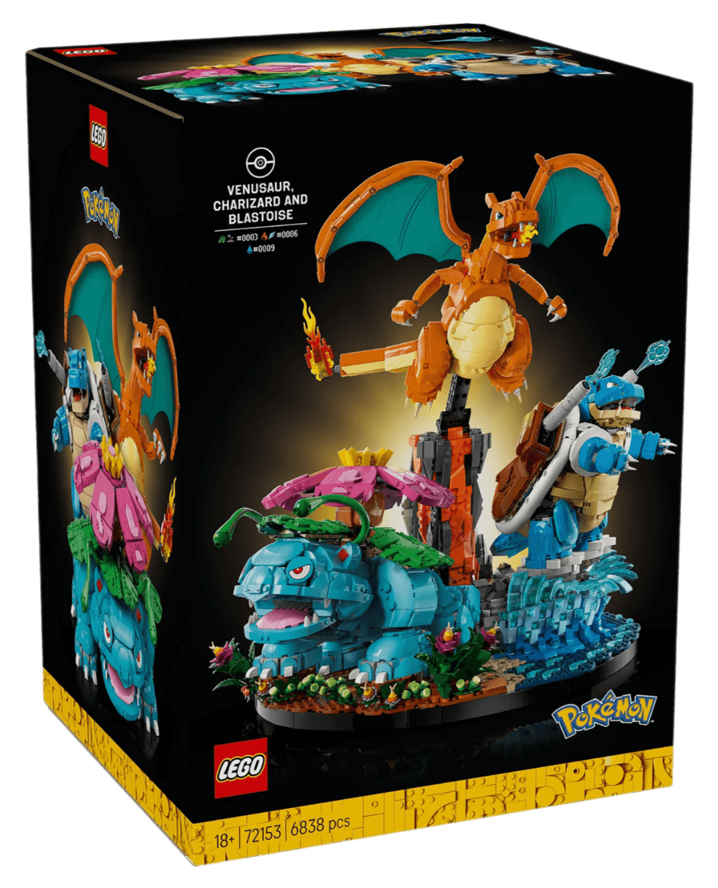 LEGO Pokémon Venusaur, Charizard and Blastoise 72153