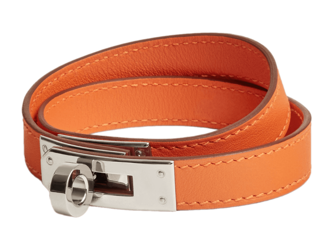 Hermès Kelly Double Tour Bracelet - Orange