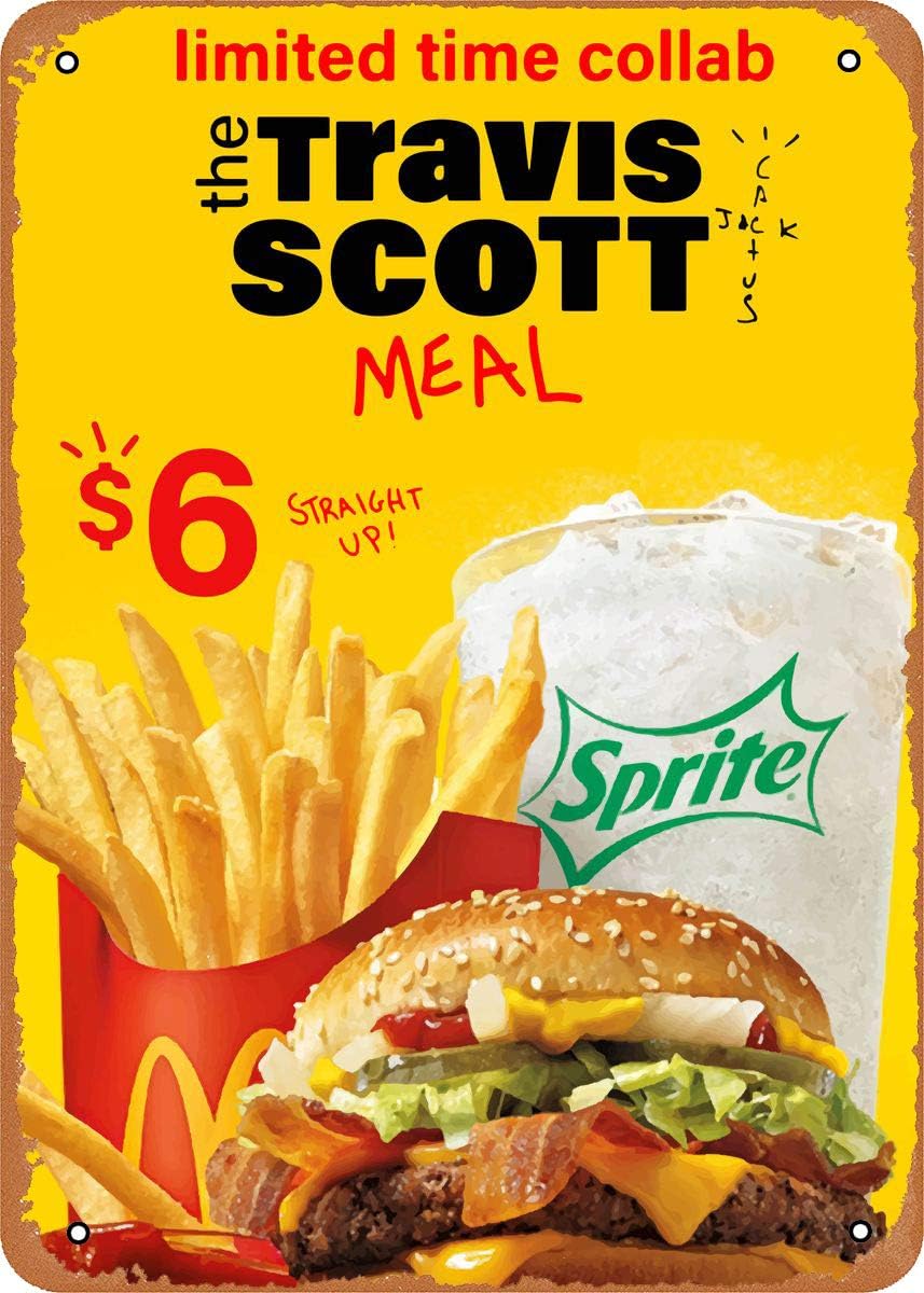 Travis Scott McDonald's Tin Sign