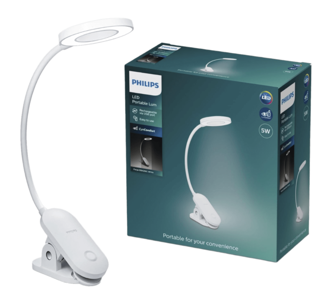 Philips Forys Clip Portable Table Lamp