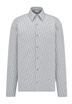 Dior Oblique Overshirt - White, Mauve and Sea Green