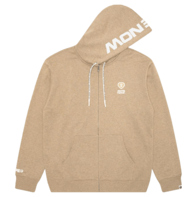 AAPE Moonface Logo Hoodie - Cream