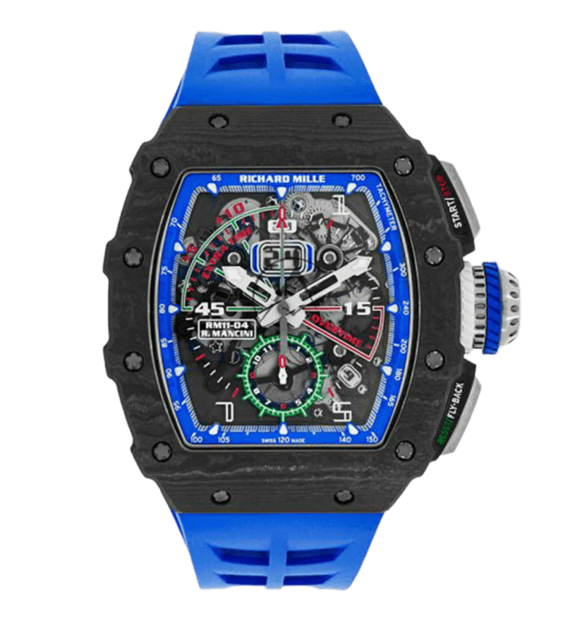Richard Mille RM11-04 Roberto Mancini Automatic Flyback Openworked Dial - 50mm, Carbon