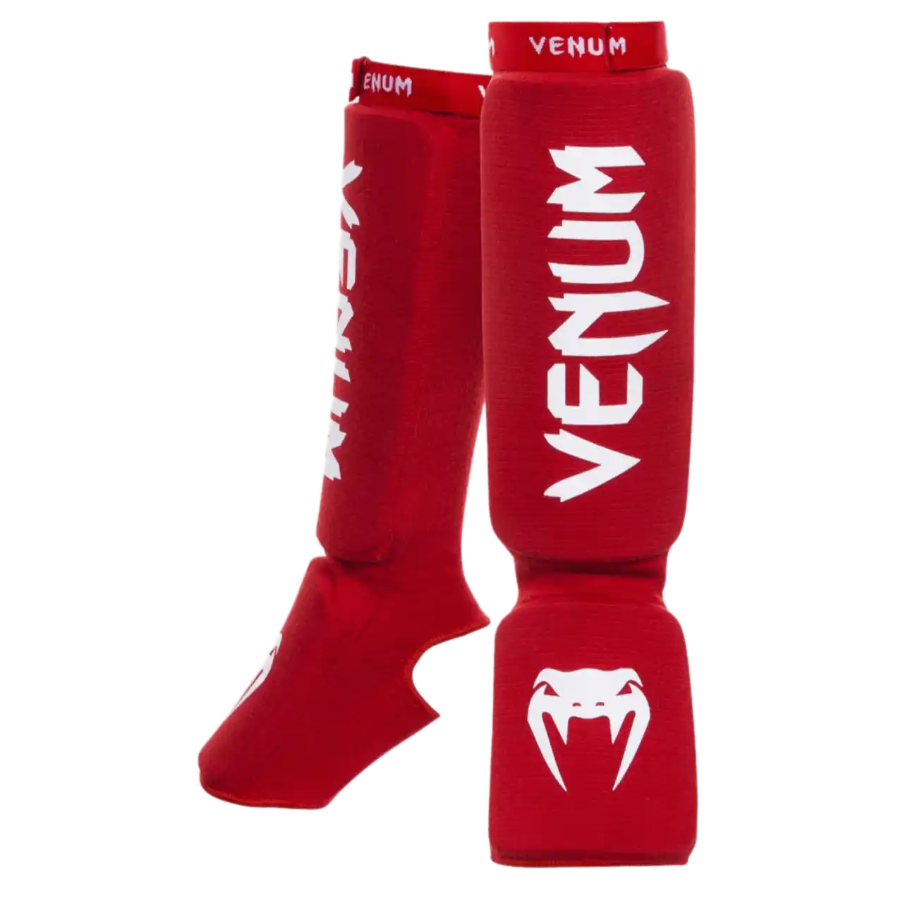 Venum Kontact Shin Guards - Red