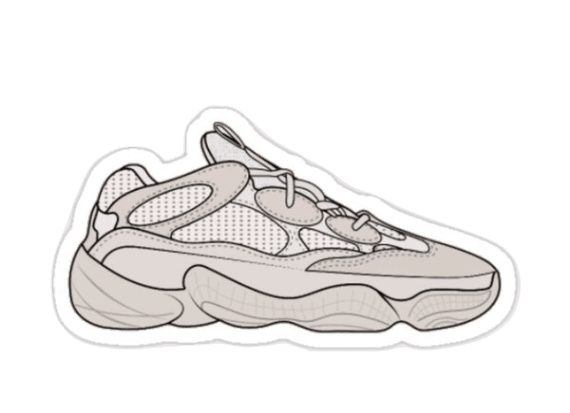 Yeezy Sticker - 500 Blush