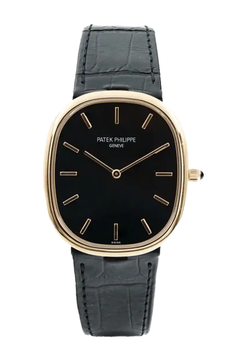 Patek Philippe Golden Ellipse Black Dial - 34mm, Rose Gold (2021)