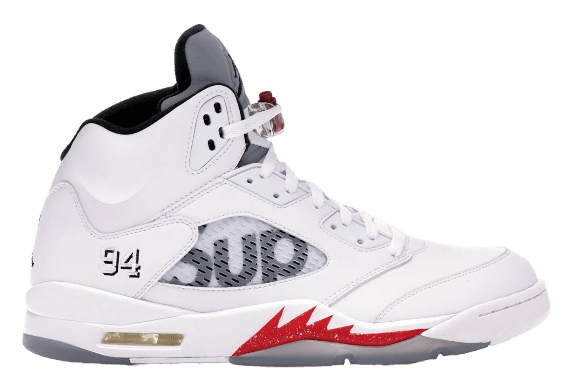 Jordan 5 Retro - Supreme White