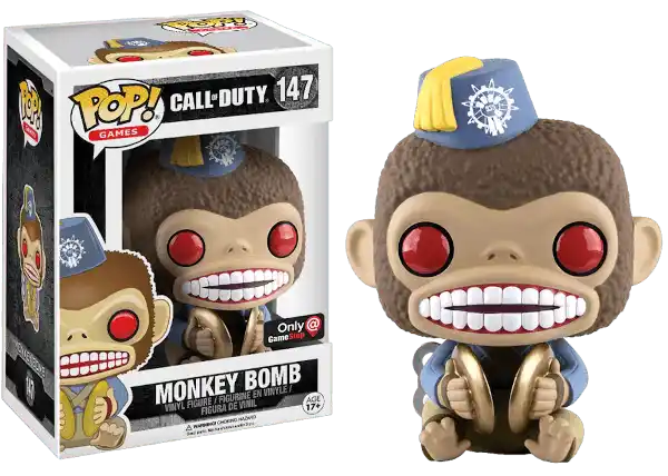 Funko Pop! Games Call Of Duty Monkey Bomb GameStop Exclusive Figure 147