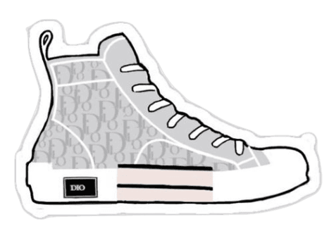 Dior Sticker - "High Top Shoe"