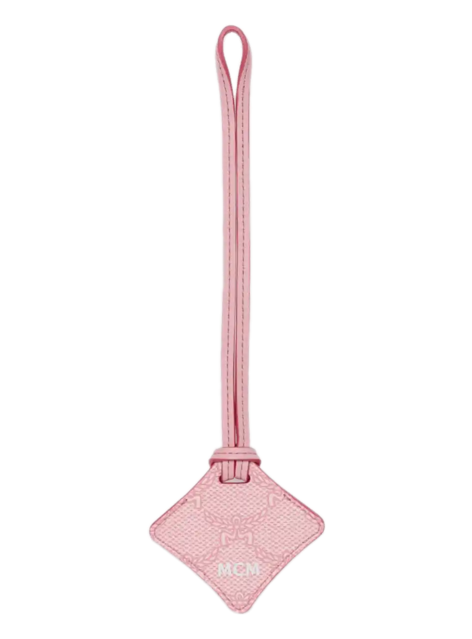 MCM Ottomar AirTag Luggage Charm in Lauretos - Pink