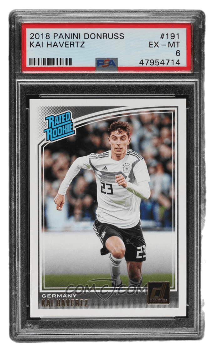 2018-19 Panini Donruss - #191 - Rated Rookie - Kai Havertz PSA 6
