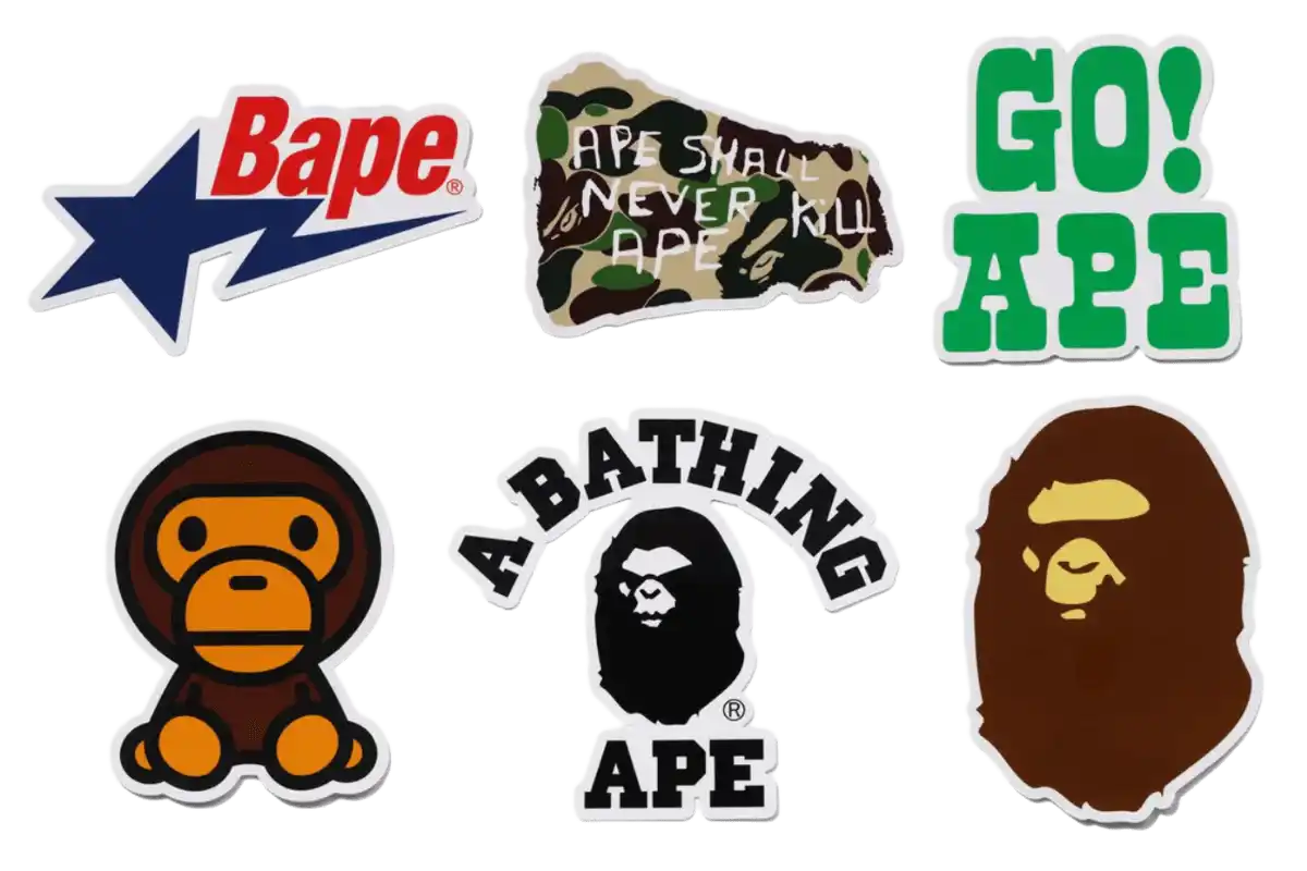 A Bathing Ape Sticker Set