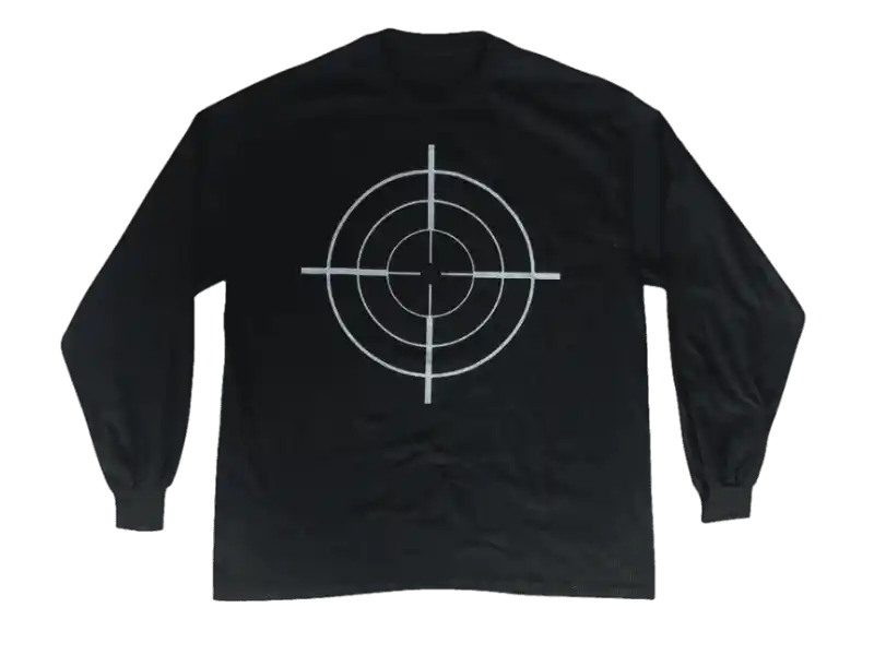 Kanye West Bullseye DONDA Chicago Listening Event L/S T-shirt - Black