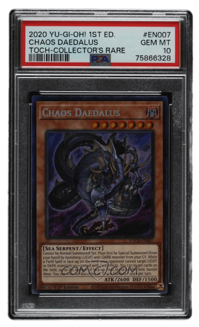 2020 Yu-Gi-Oh! - Toon Chaos - 1st Edition #TOCH-EN007 - Chaos Daedalus (UR) PSA 10 GEM MT