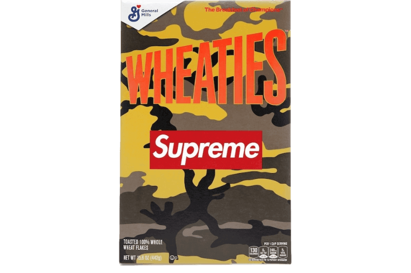 Supreme Wheaties Cereal Box Orange Camo