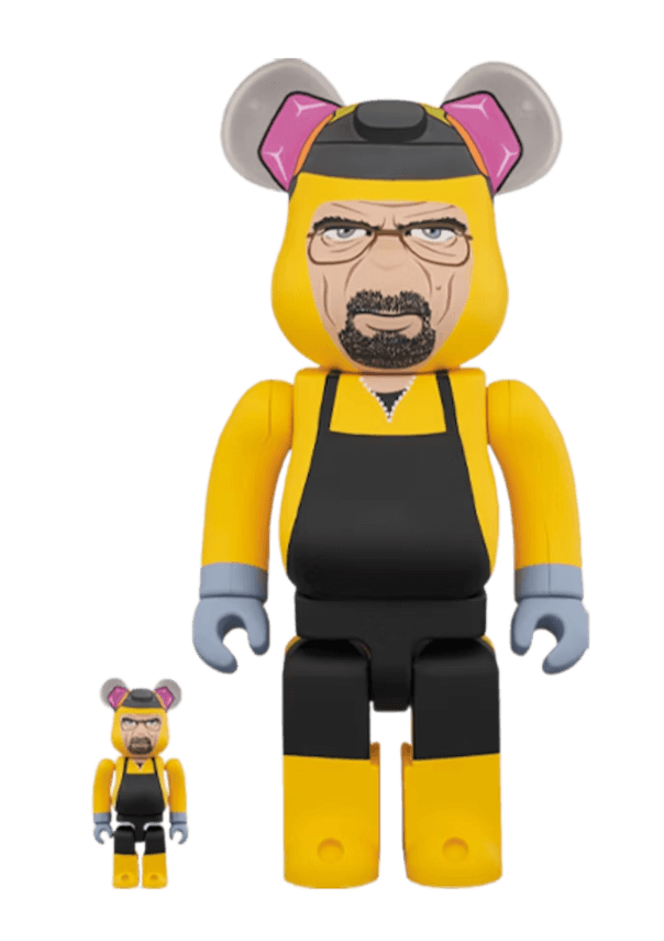 Bearbrick Breaking Bad Walter White (Chemical Protective Clothing Ver.) 100% and 400% Set