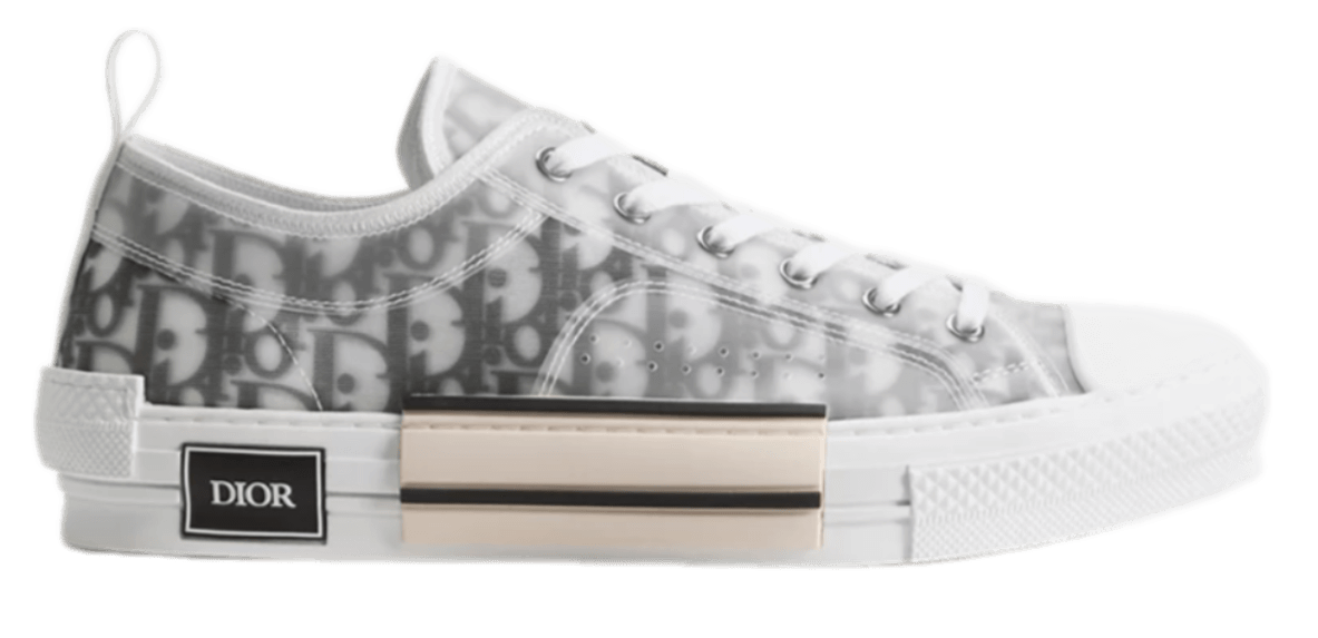 Dior B23 League Low-Top Sneaker - White and Black Dior Oblique Canvas