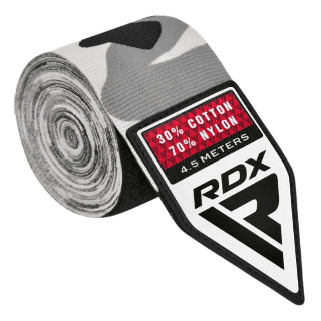 RDX WX Professional Boxing Hand Wraps - Camo Gray