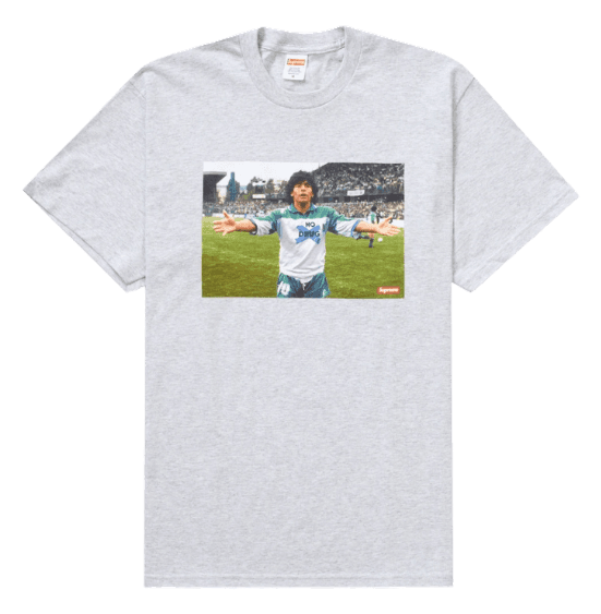 Supreme Maradona Tee - Grey