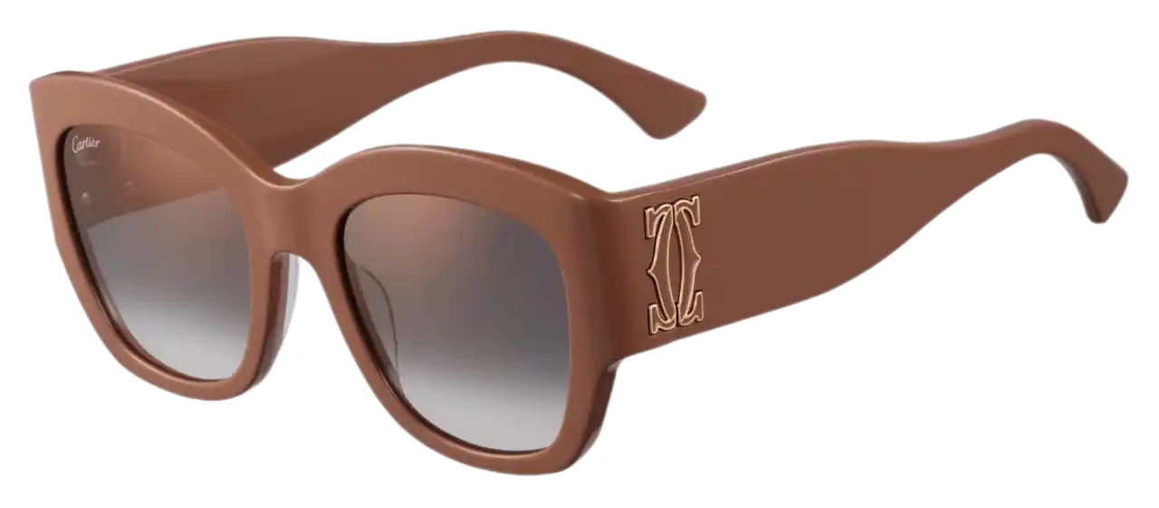 Cartier C De Cartier Sunglasses - Caramel