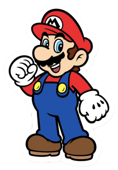 Nintendo Mario Sticker