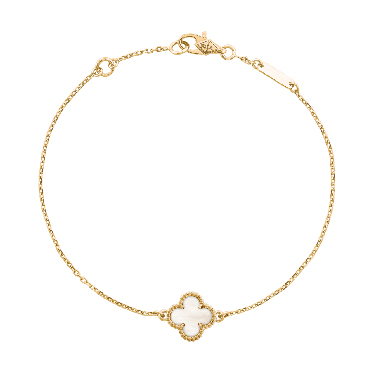 Van Cleef Sweet Alhambra Bracelet - Yellow Gold, Mother-of-Pearl