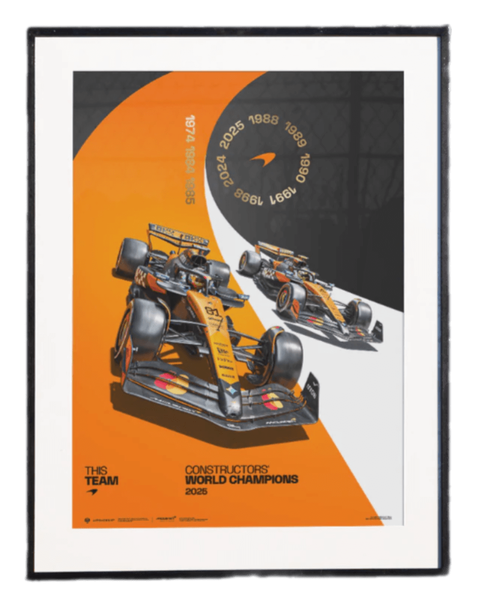 McLaren Formula1 Team | 2025 Constructors' Champions | Official Poster