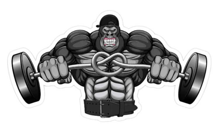 Swole Gorilla Sticker