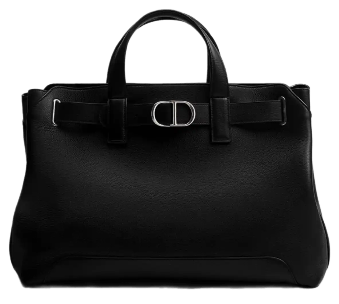 Medium Dior Normandie Tote Bag - Black Grained Calfskin