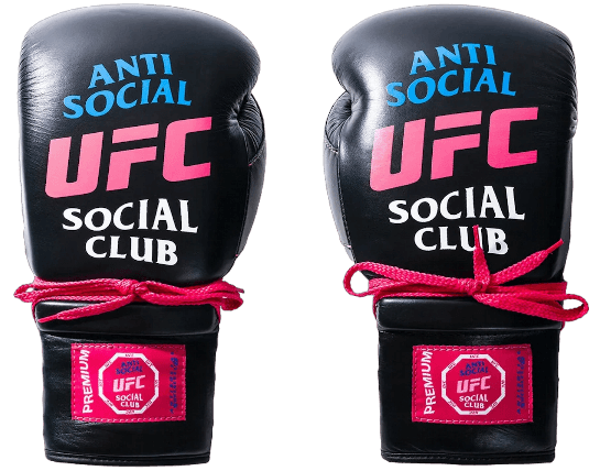 Anti Social Social Club x UFC Dyaco Boxing Gloves - Black