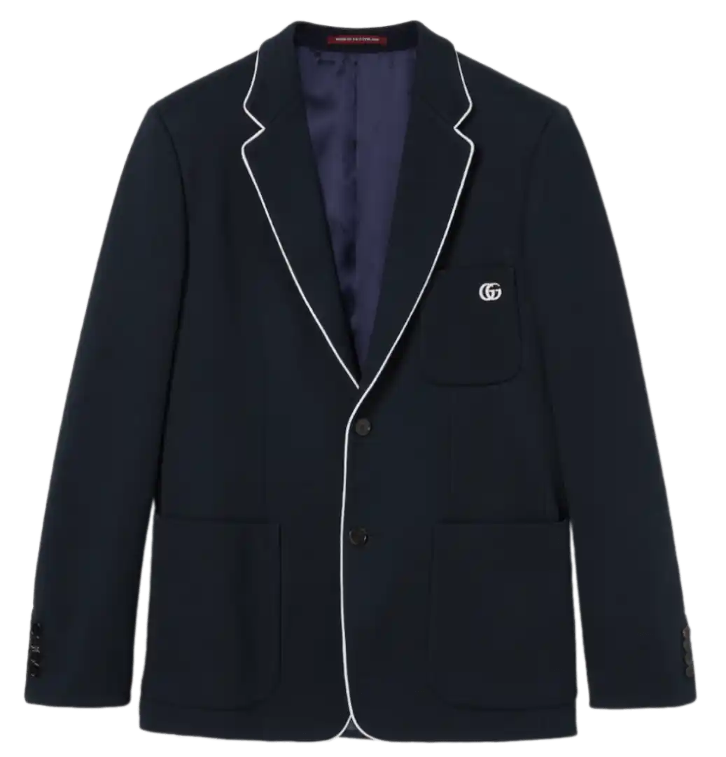 Gucci Cotton Jersey Jacket with Embroidery