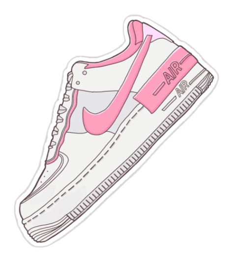Nike Pink AF1 Sticker