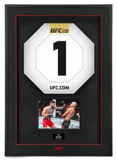 UFC 298 Event Used Round Cards - Round 4