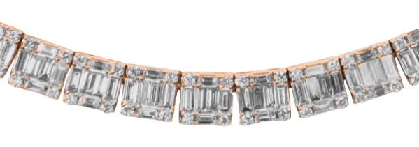 London Gold Diamond Baguette Chain