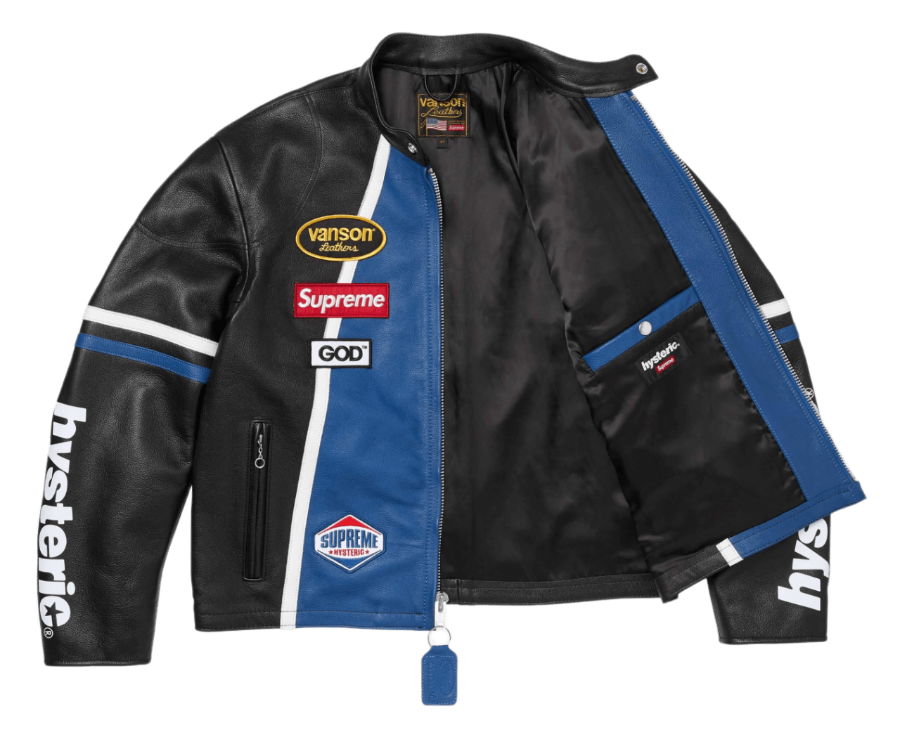 Supreme Hysteric Glamour Vanson Leather Jacket - Black